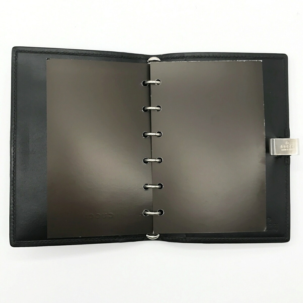 Gucci Notebook Cover Python Black X Leather Grey - image 8